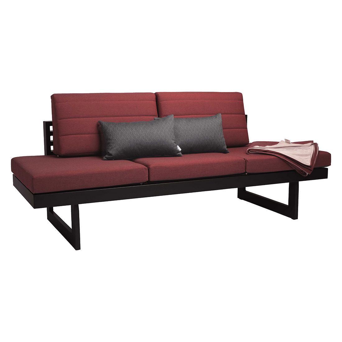 Stern New Holly Diningsofa verstellbar Aluminium/Outdoorstoff