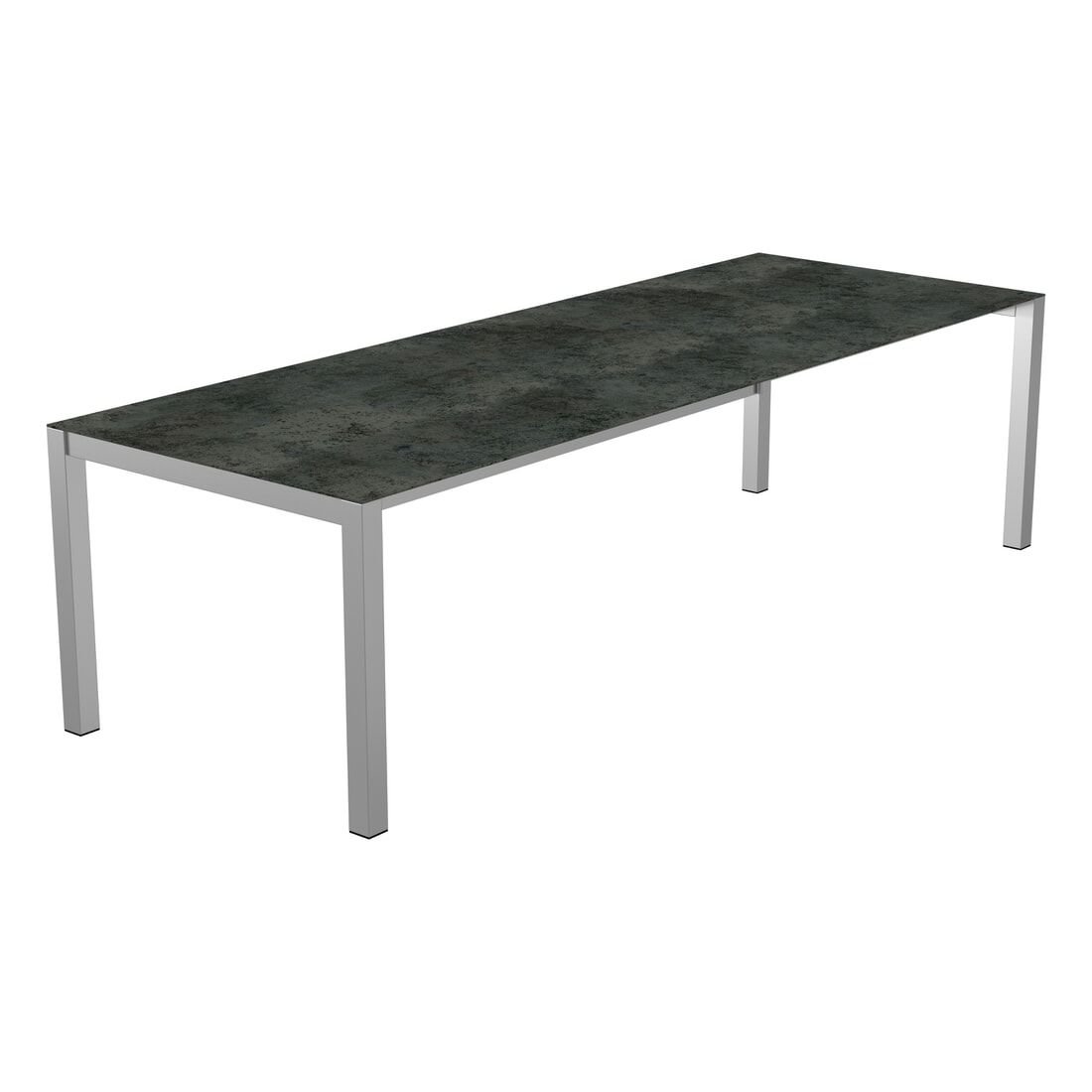 OUTLIV. Ausziehtisch 140/178/210x70cm Edelstahl/Glas