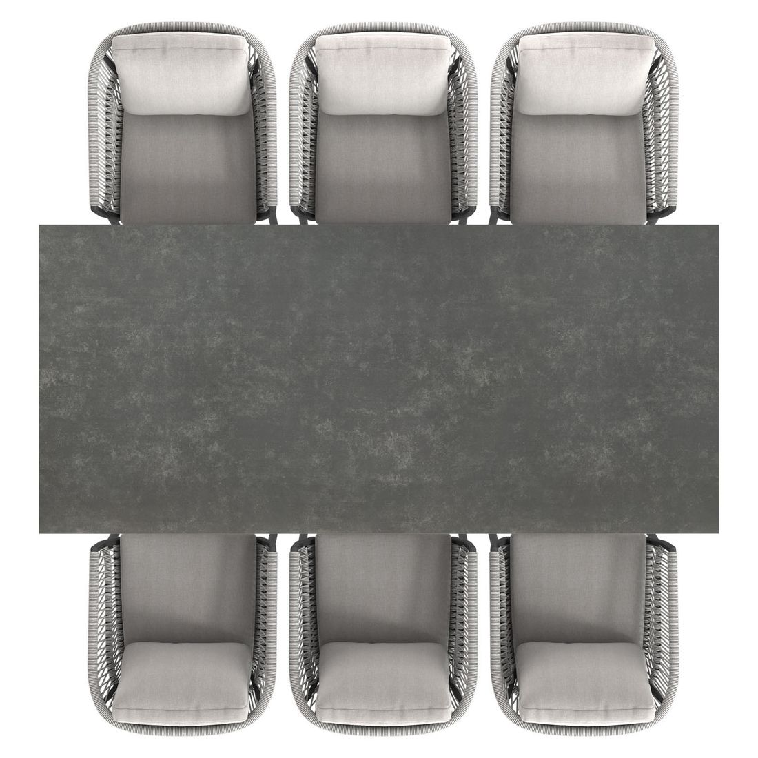 OUTLIV. Alicante Gartenmöbel-Set L (6 Plätze) Tisch 220x100cm