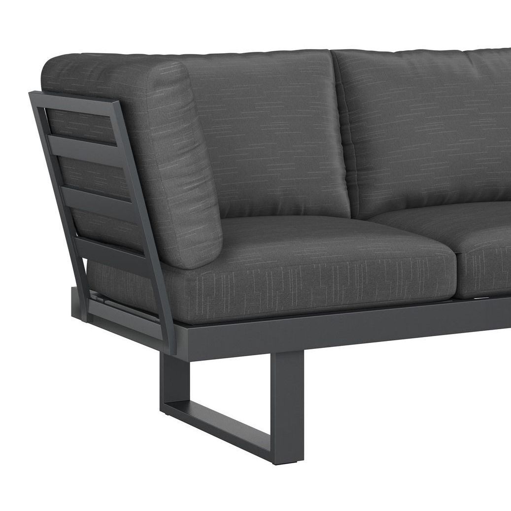OUTLIV. Atlanta Dininglounge verstellbar Tisch 150x90cm Aluminium/Olefin