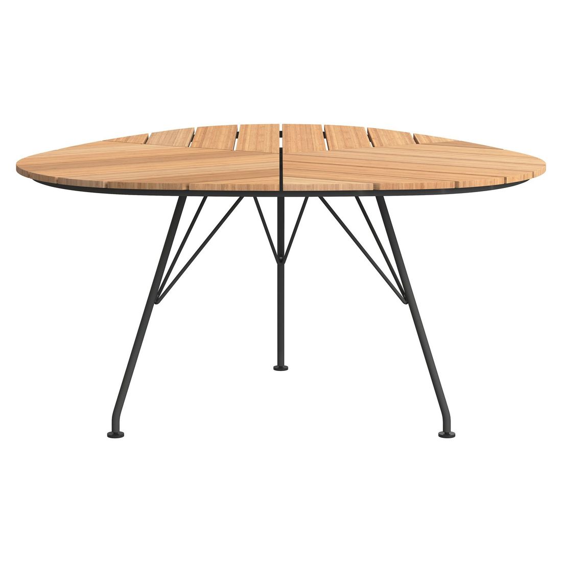 HOUE Leaf Gartentisch 146x146cm Stahl/Bambus