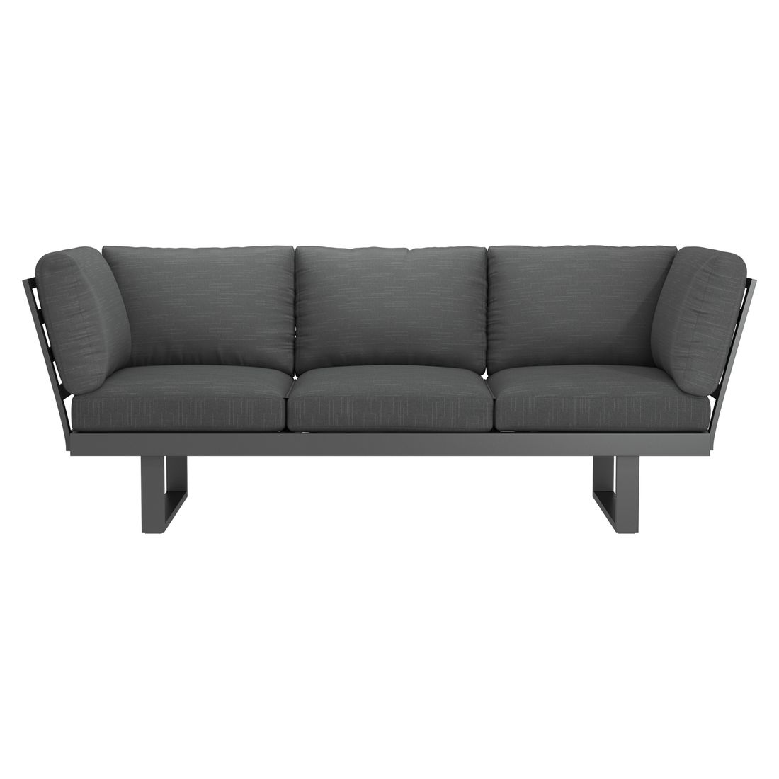 OUTLIV. Atlanta Diningsofa verstellbar Aluminium/Olefin