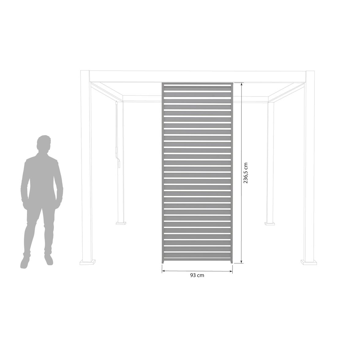 Mirador Classic Gartenpergola 300x300x250cm