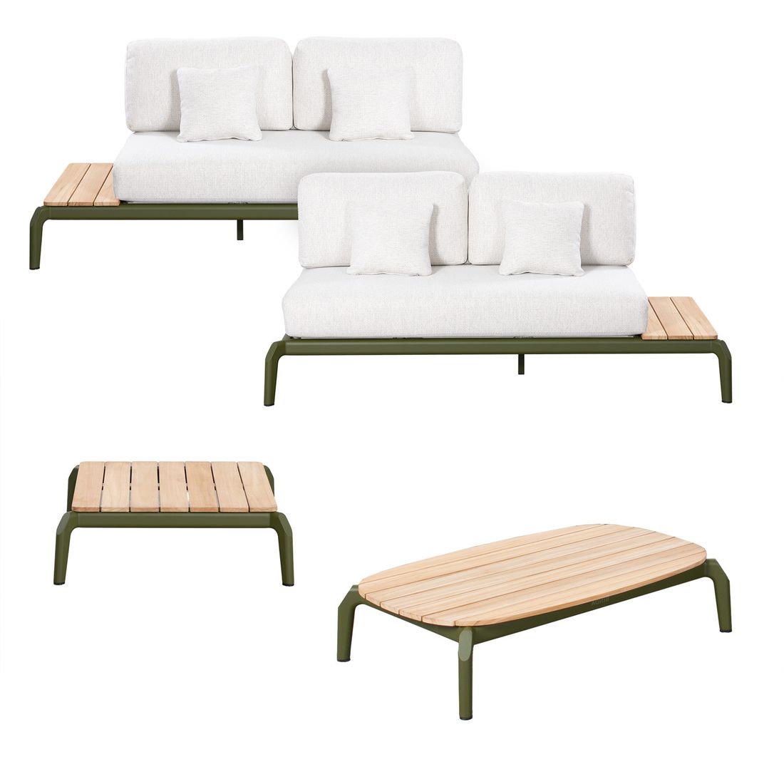OUTLIV. Olivia Ecklounge inkl. Loungetisch Aluminium/Olefin