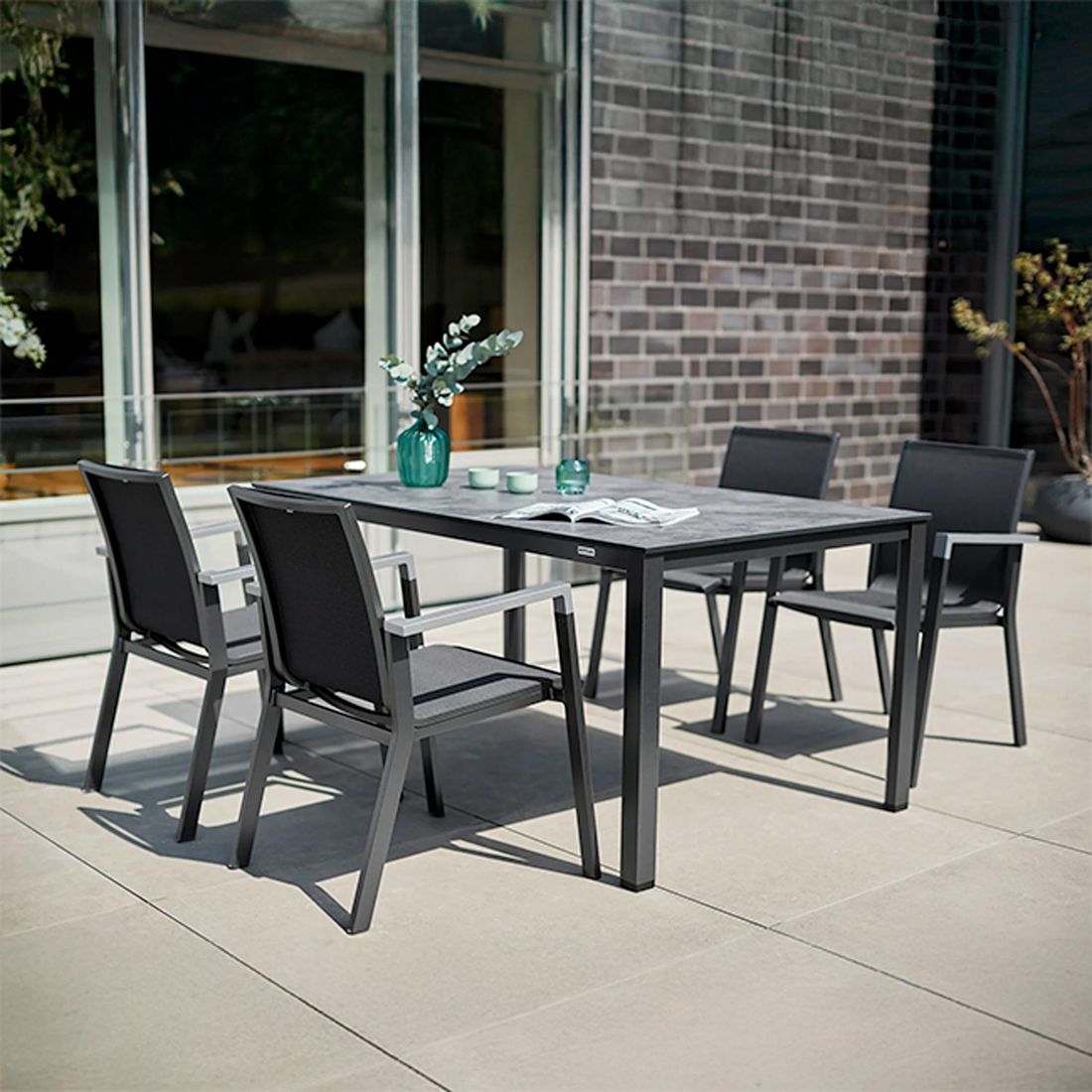 Kettler Rasmus Stapelsessel Aluminium/Outdoorgewebe