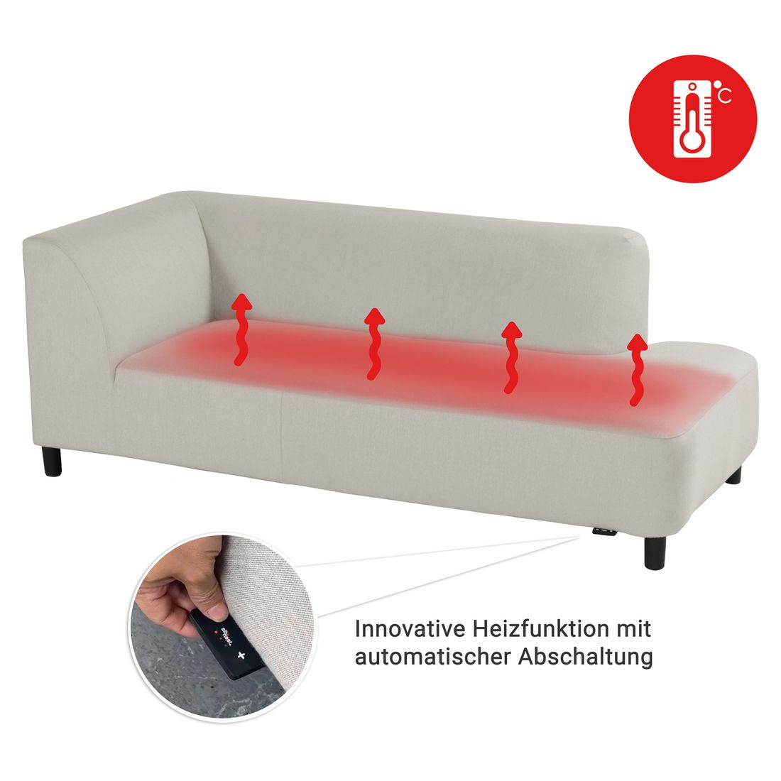 Hartman Sit & Heat Monaco Ecklounge inkl. Loungetische Aluminium/Sunbrella