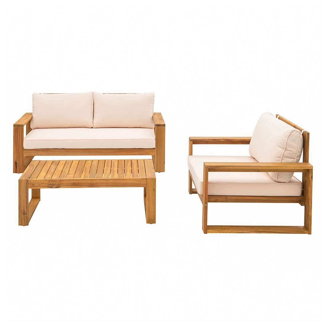 OUTLIV. Santa Cruz Loungeset inkl. Loungetisch Akazie/Polyester