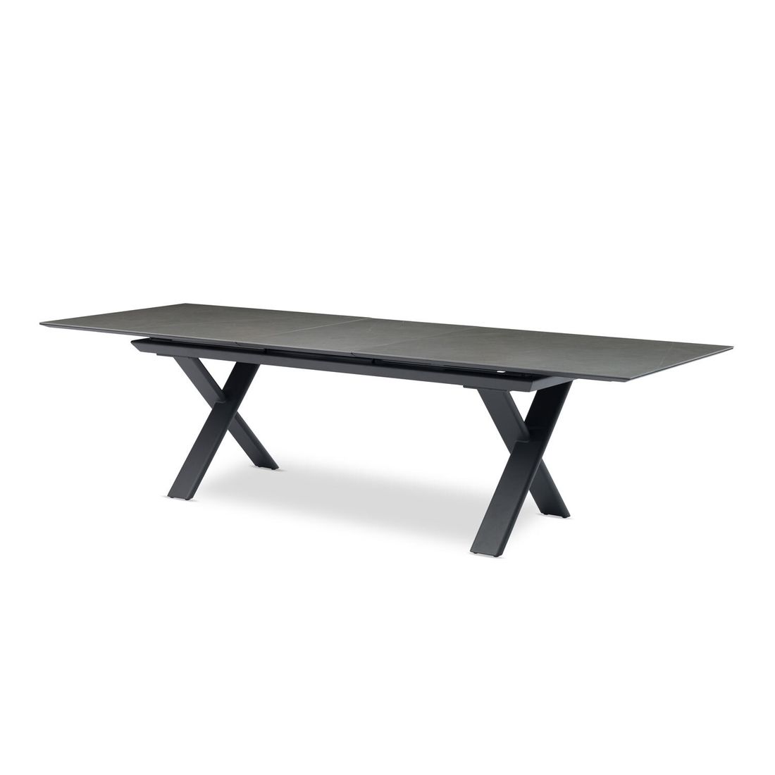 Zebra Levare Ausziehtisch 240/300x100cm Aluminium/Keramik