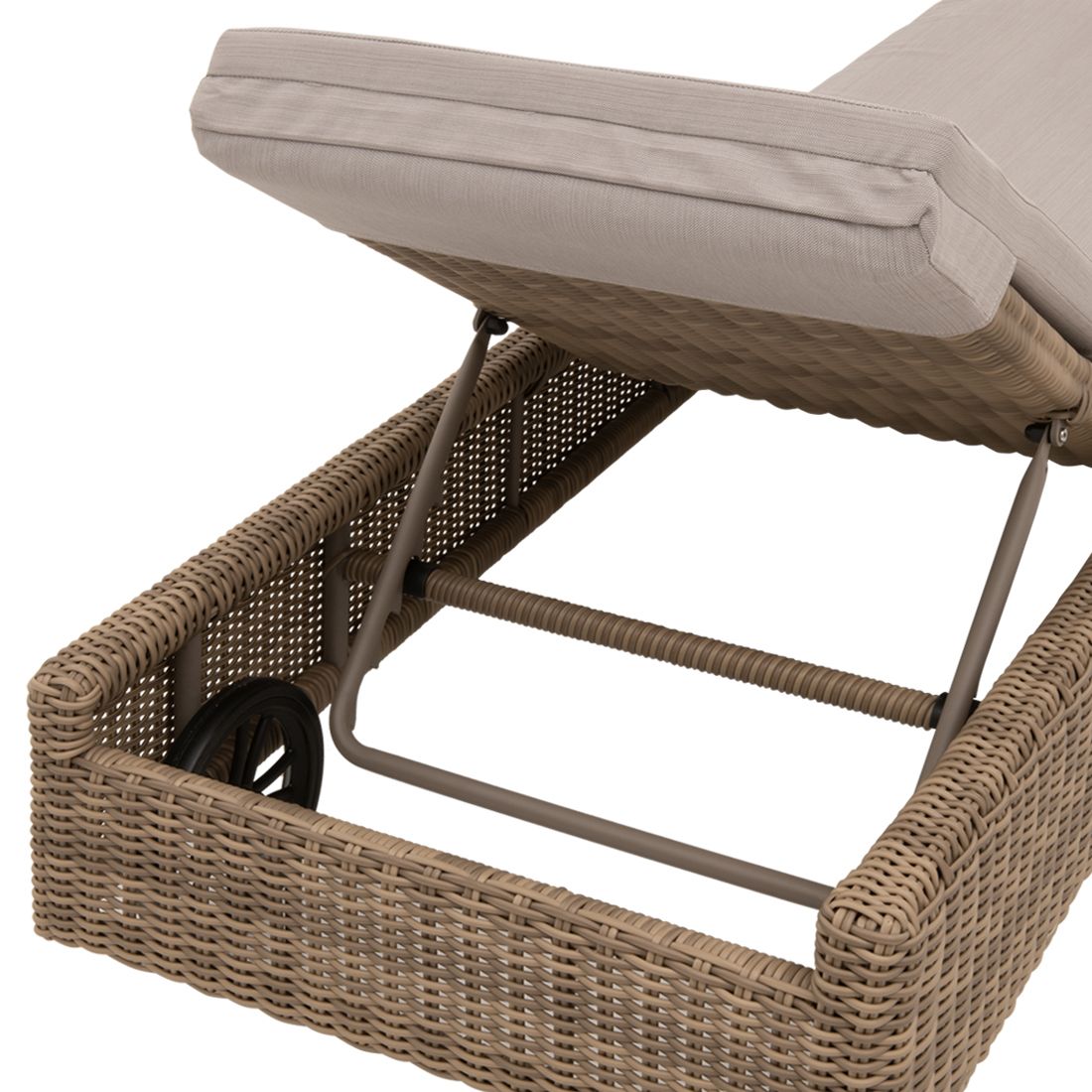 Domus Ventures Salamanca Gartenliege  Halbrundgeflecht/Olefin