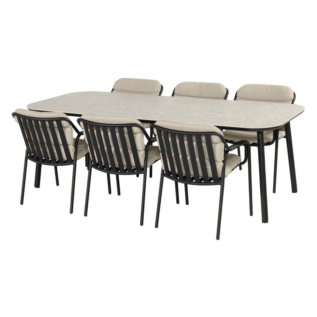SCHÖNER WOHNEN-Kollektion Mivo Gartenmöbel-Set L (6 Plätze) Tisch 240x100cm