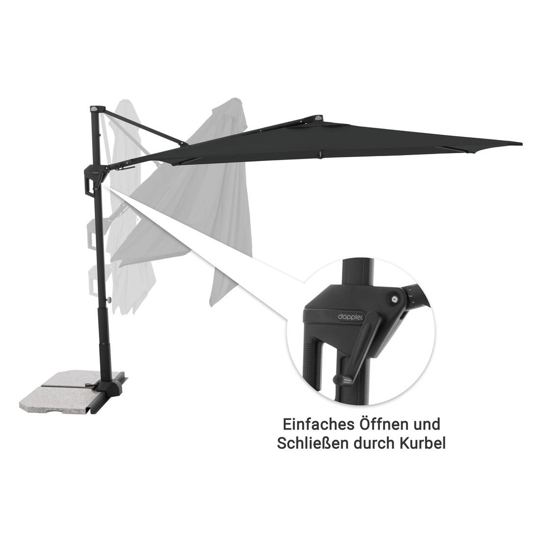 Doppler Active Green Edition Pendelschirm 240x135cm