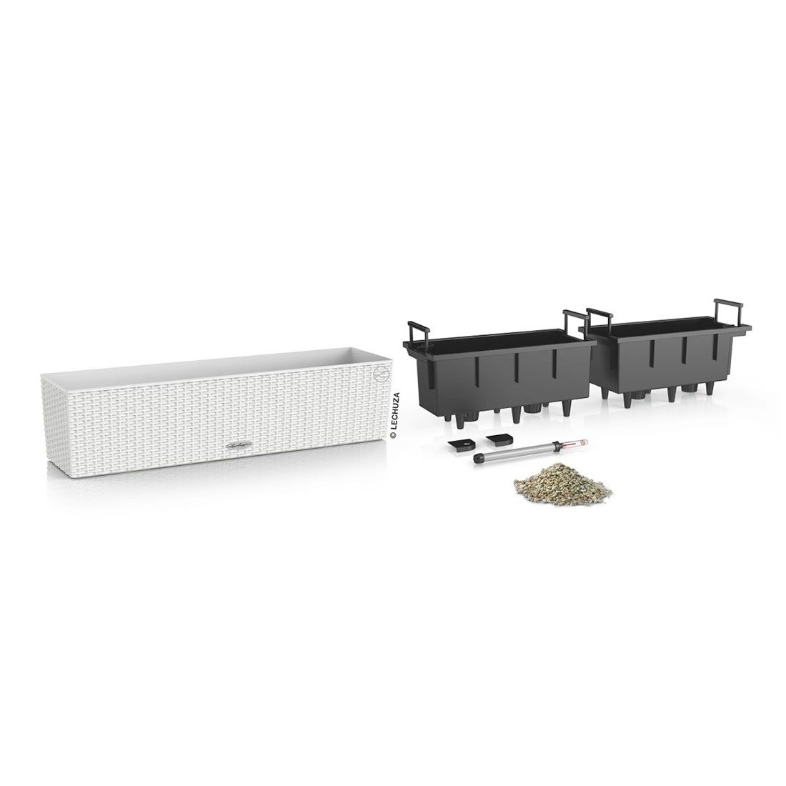 Lechuza Balconera 80 Pflanzgefäß Komplettset