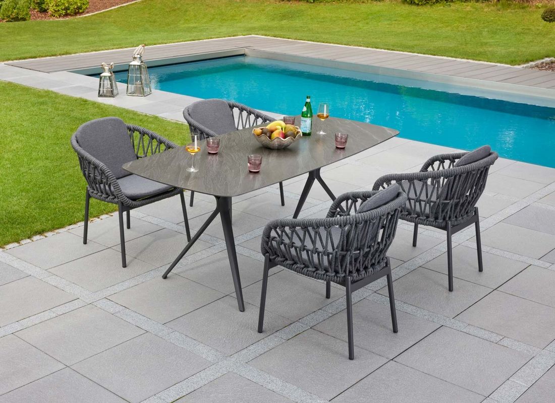 LC Garden Bari Gartensessel Aluminium mit Sitz- und Rückenkissen
