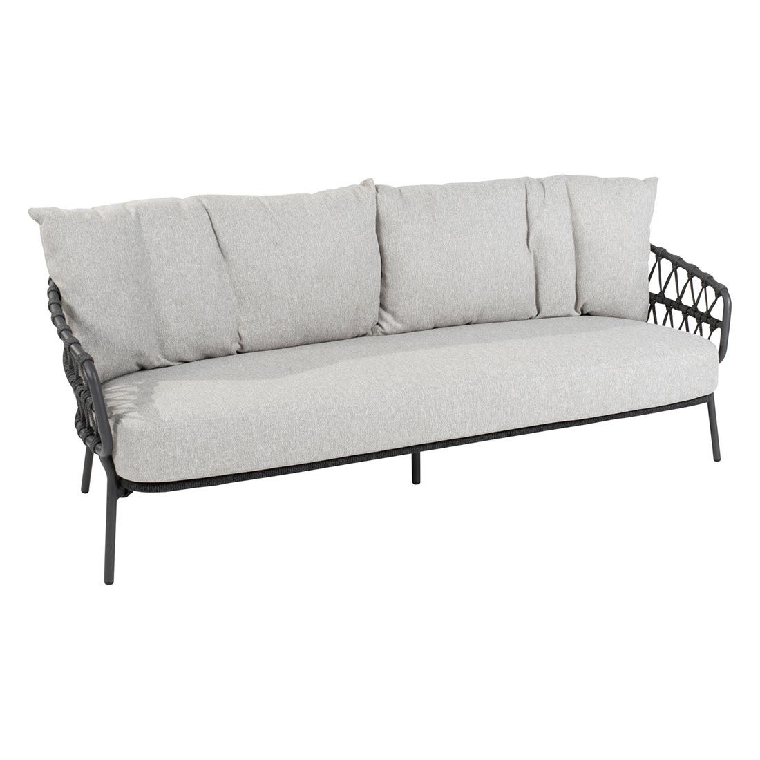 4Seasons Calpi Gartenloungesofa Edelstahl/Rope