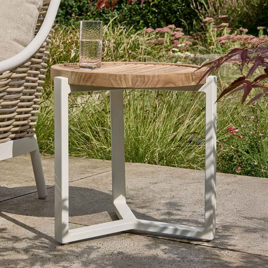 Apple Bee Monaco Loungetisch Aluminium/Teak