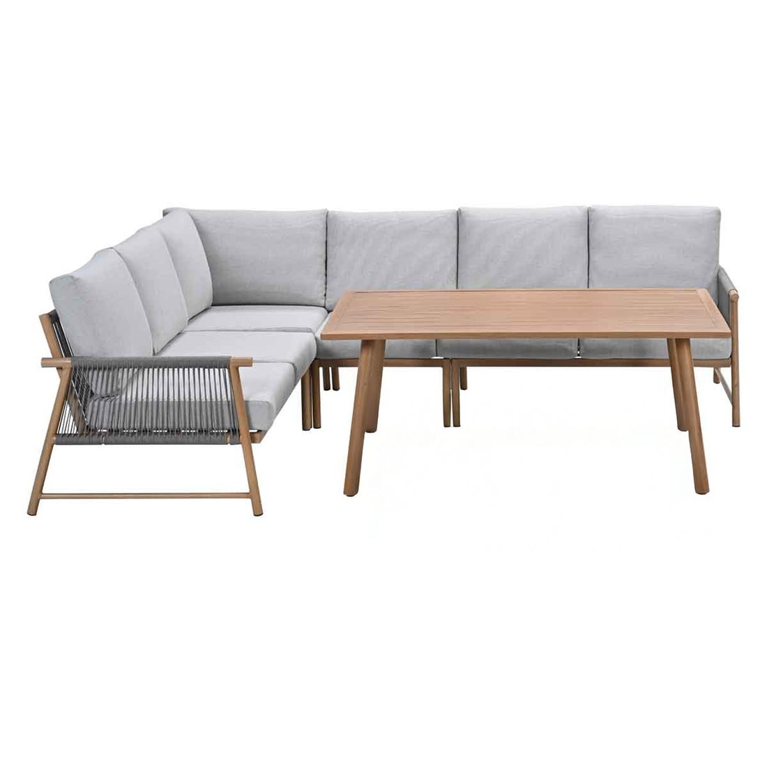 Garden Impressions Bahama Dininglounge Tisch 160x95,5cm Aluminium/Rope/Polyester