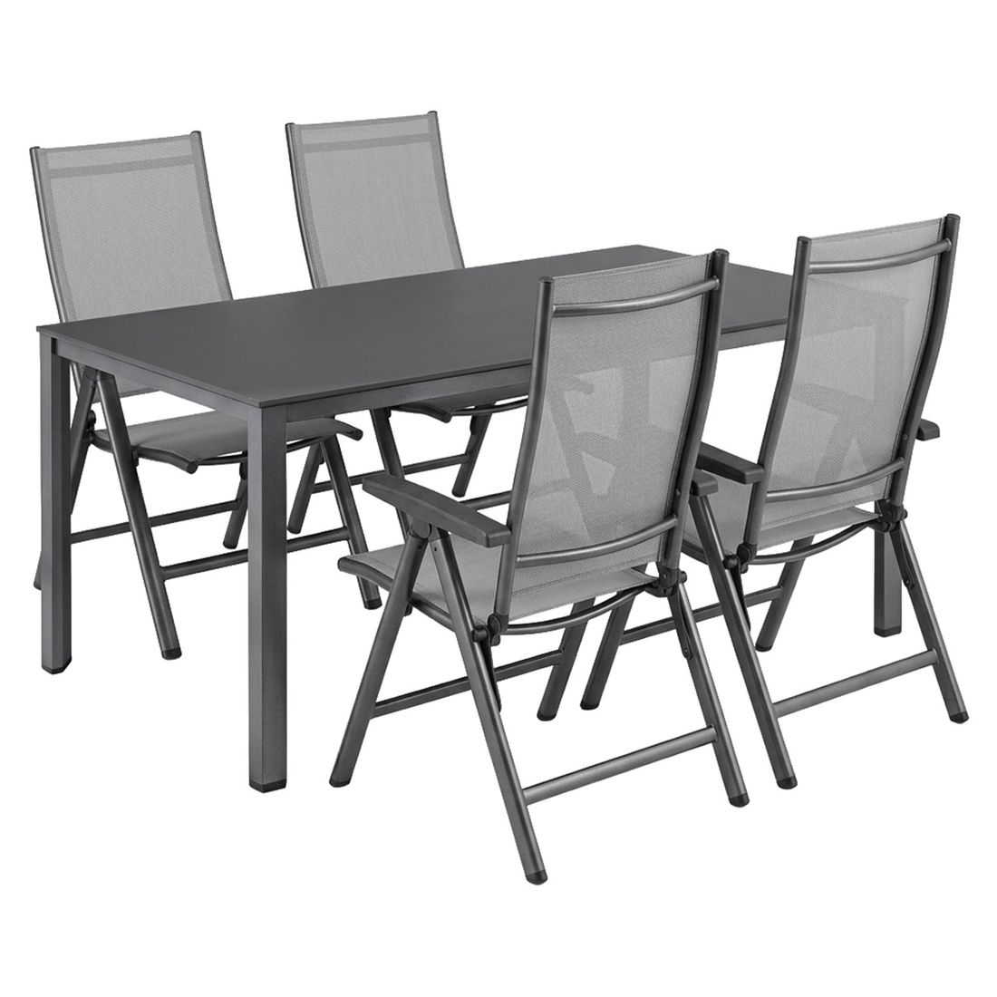 Kettler Cirrus Gartenmöbel-Set M (4 Plätze) Tisch 160x95cm