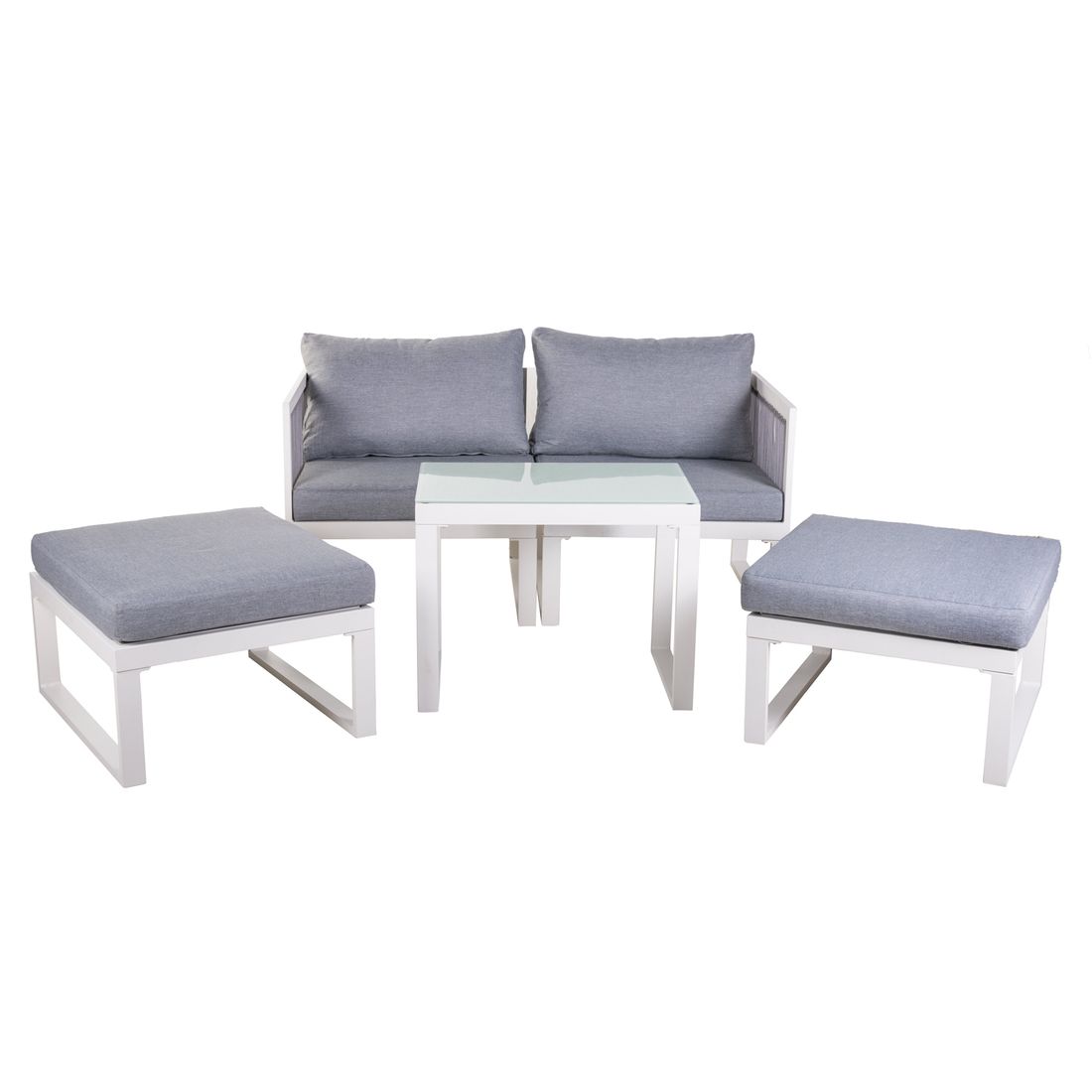OUTLIV. Oscar Loungeset inkl. Loungetisch Aluminium/Kunstfaser