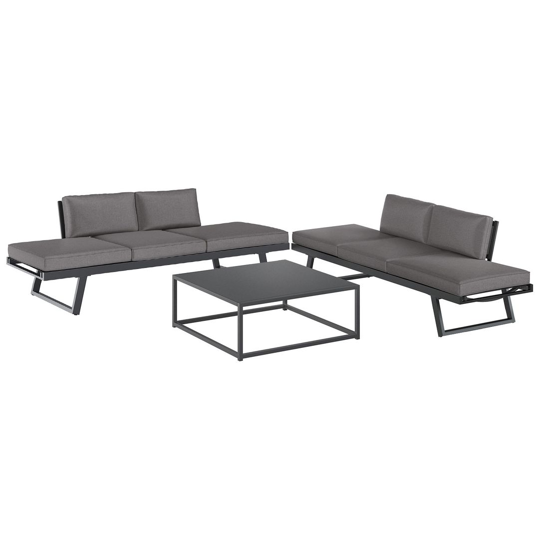 OUTLIV. Lucca Ecklounge inkl. Loungetisch Aluminium/Polyester