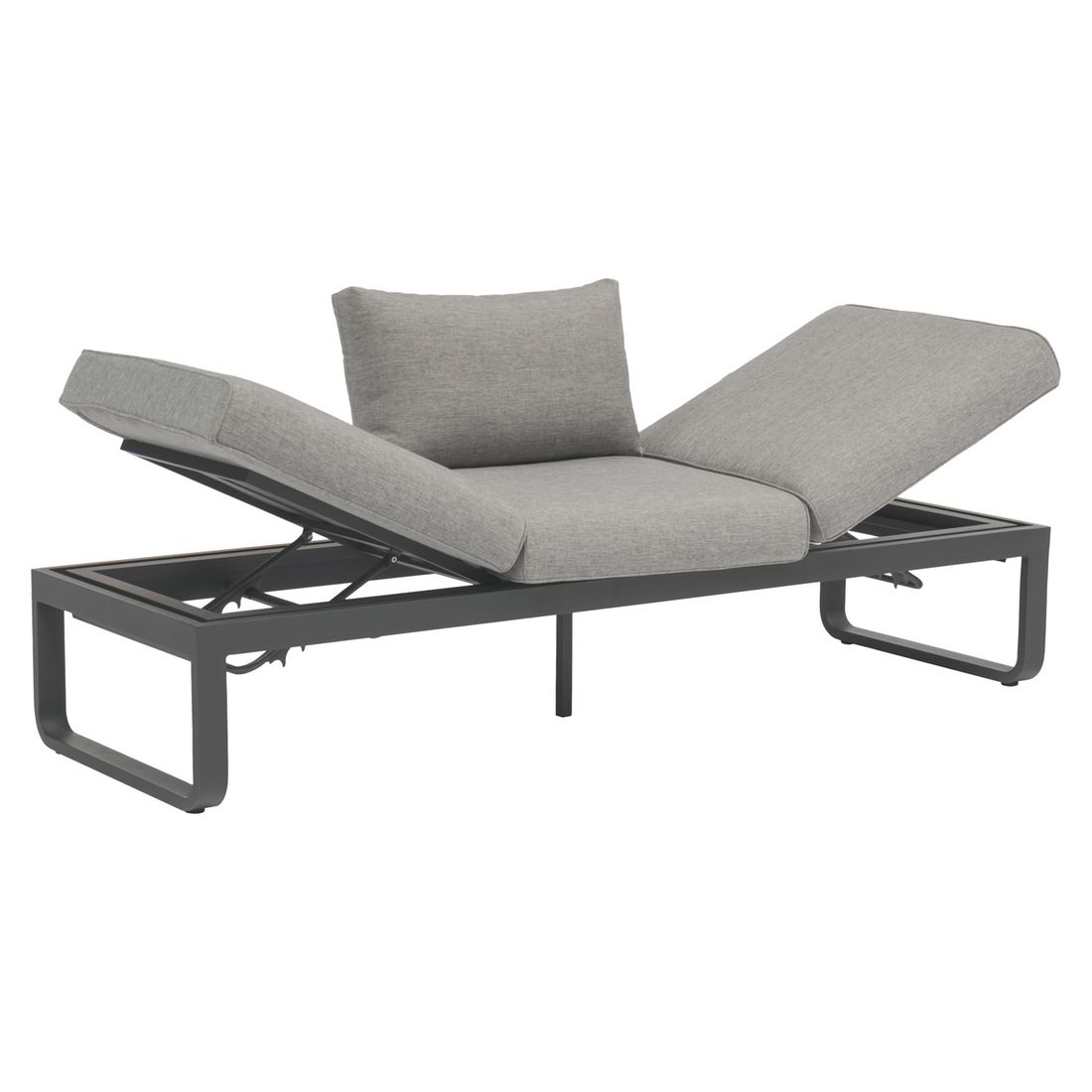 Zebra Fly Diningsofa verstellbar Aluminium/Olefin