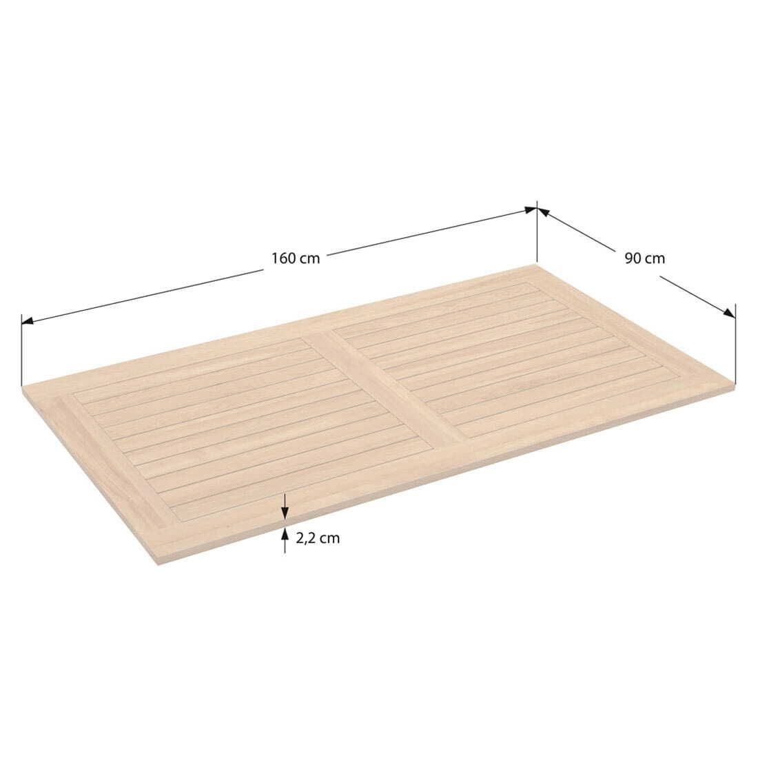 OUTLIV. Kobe Gartenmöbel-Set M (4 Plätze) Tisch 160x90cm