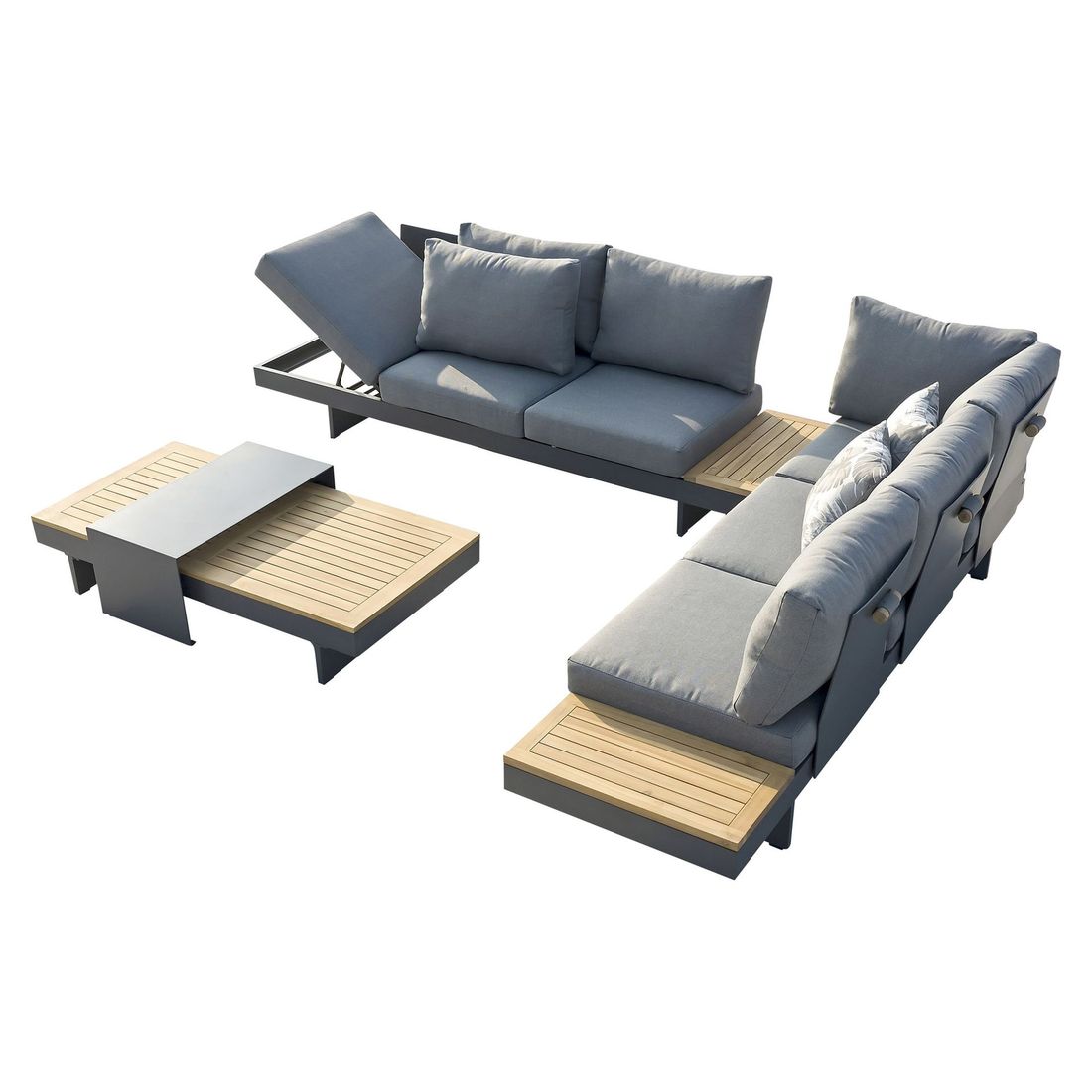 OUTLIV. Luna Ecklounge inkl. Loungetisch Aluminium/Polyester