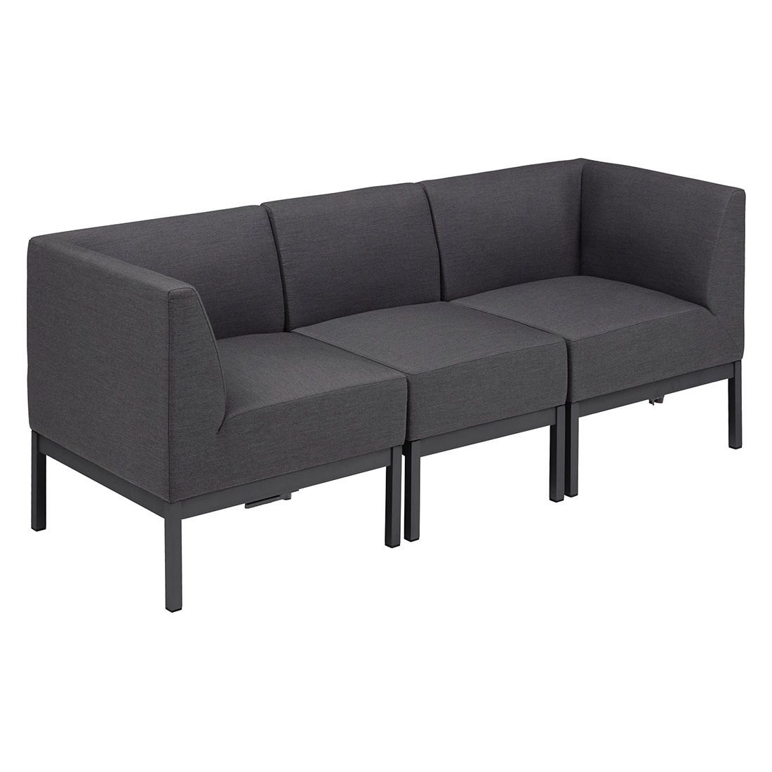 Kettler Pure City-Line Diningsofa Aluminium/Sunbrella