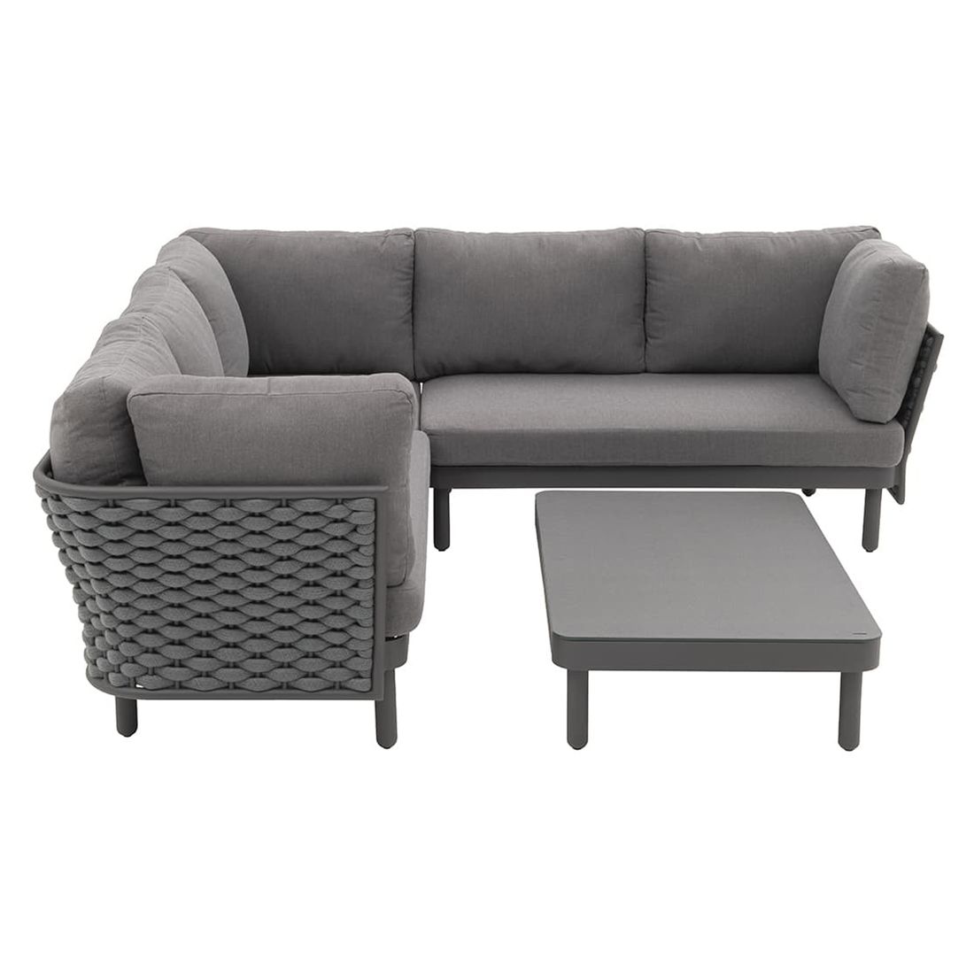 OUTLIV. Leon Ecklounge inkl. Loungetisch Aluminium/Rope/Acryl