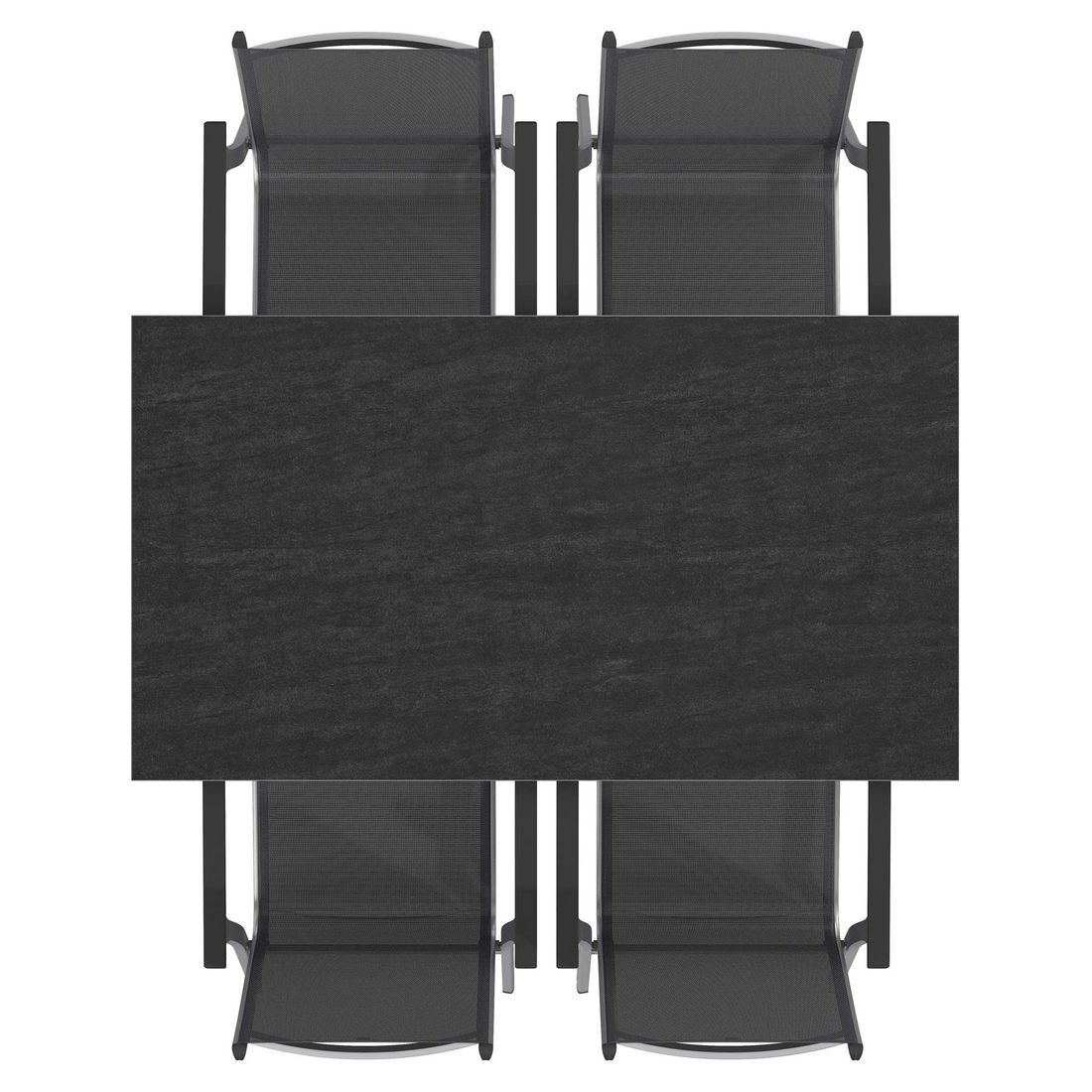 Kettler Basic Plus Gartenmöbel-Set M (4 Plätze) Tisch 160x90cm
