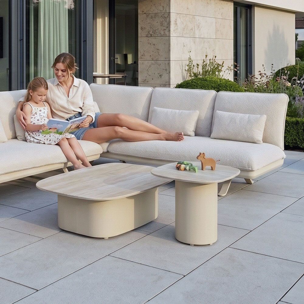 Zebra Leano Loungetisch Aluminium/Keramik