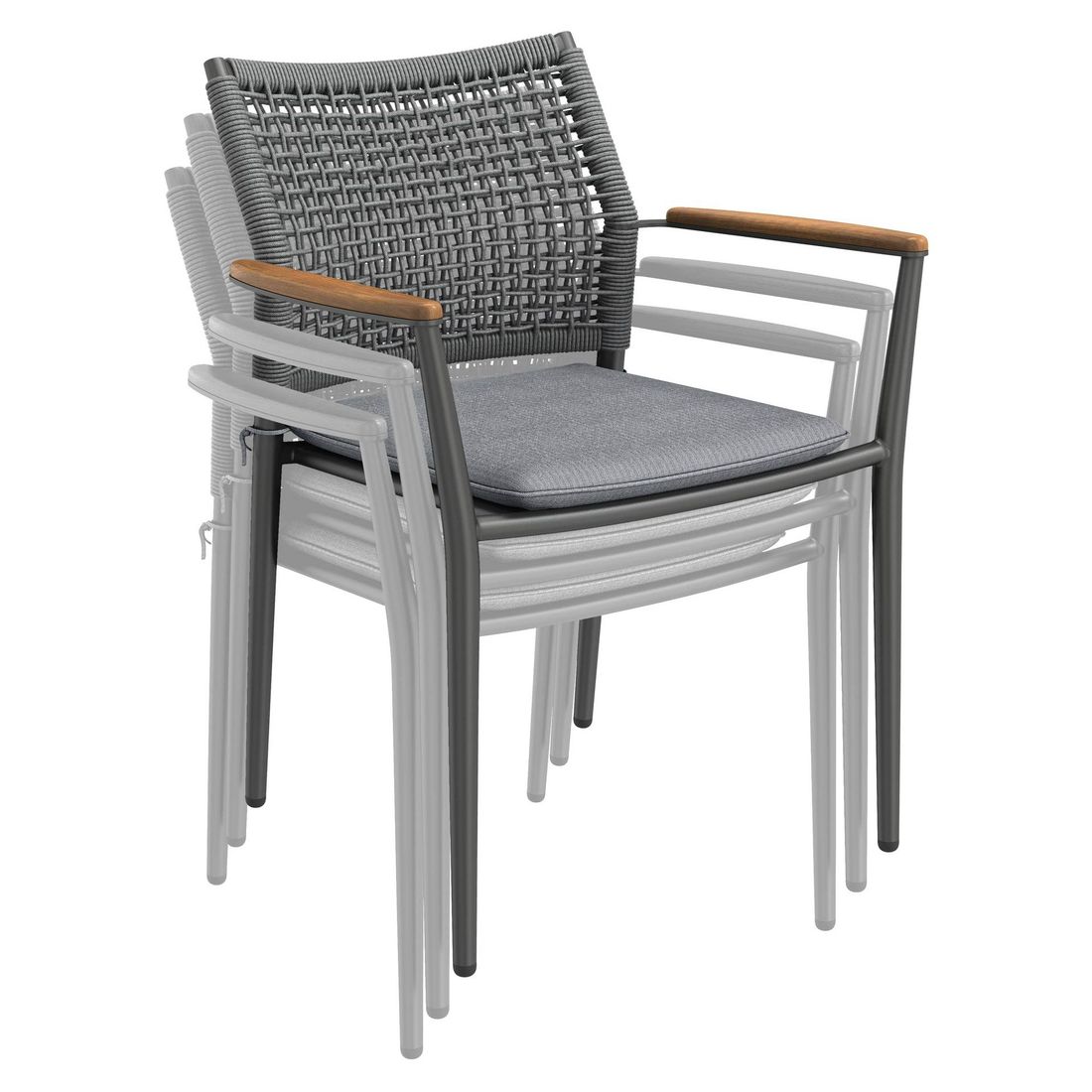 OUTLIV. Aruba Gartenmöbel-Set M (4 Plätze) Tisch 155x90cm