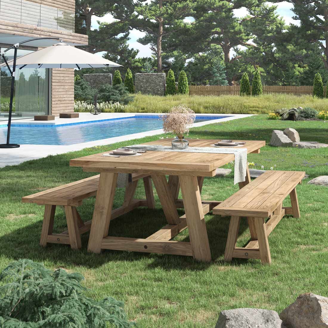 OUTLIV. Marbella Gartentisch 240x110 cm