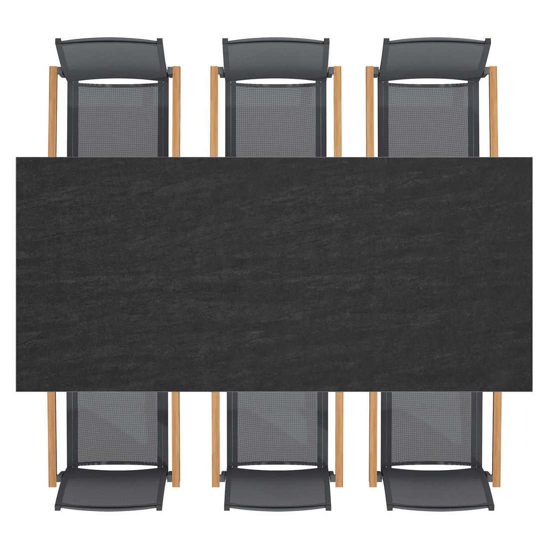 OUTLIV. Kobe Gartenmöbel-Set L (6 Plätze) Tisch 220x100cm