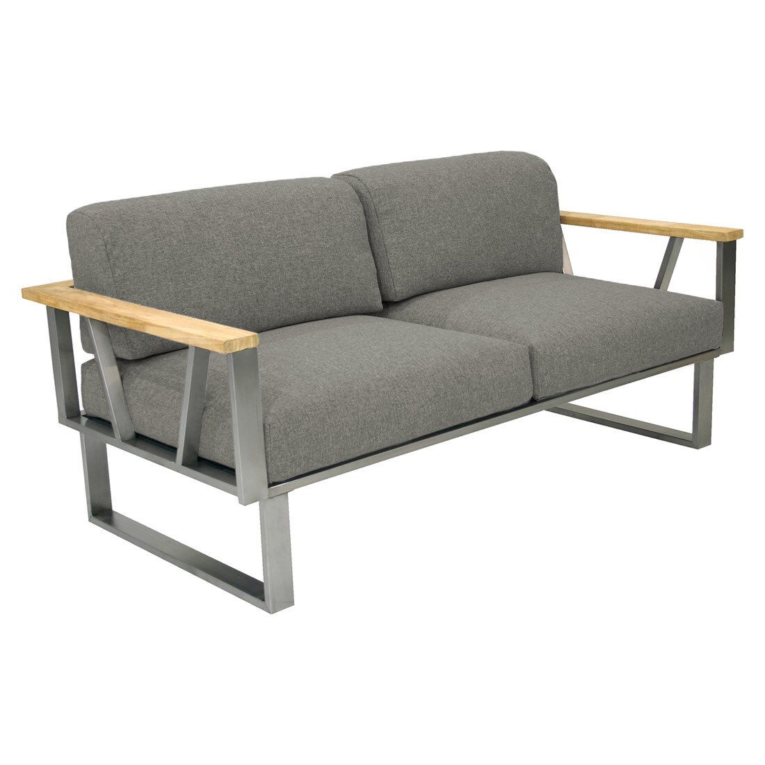 Zebra Belvedere Gartenloungesofa Edelstahl/Tuvatextil