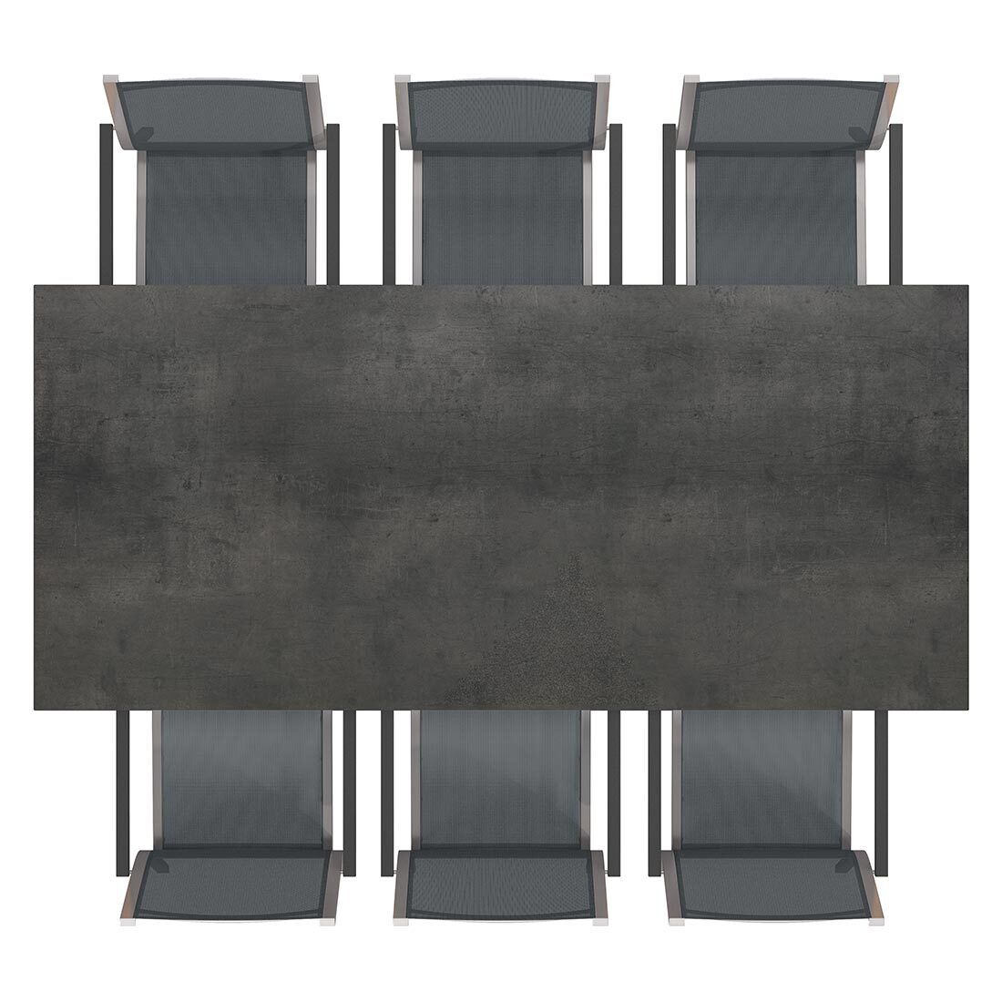 Stern Cardiff Gartenmöbel-Set L (6 Plätze) mit OUTLIV. Tisch 220x100cm