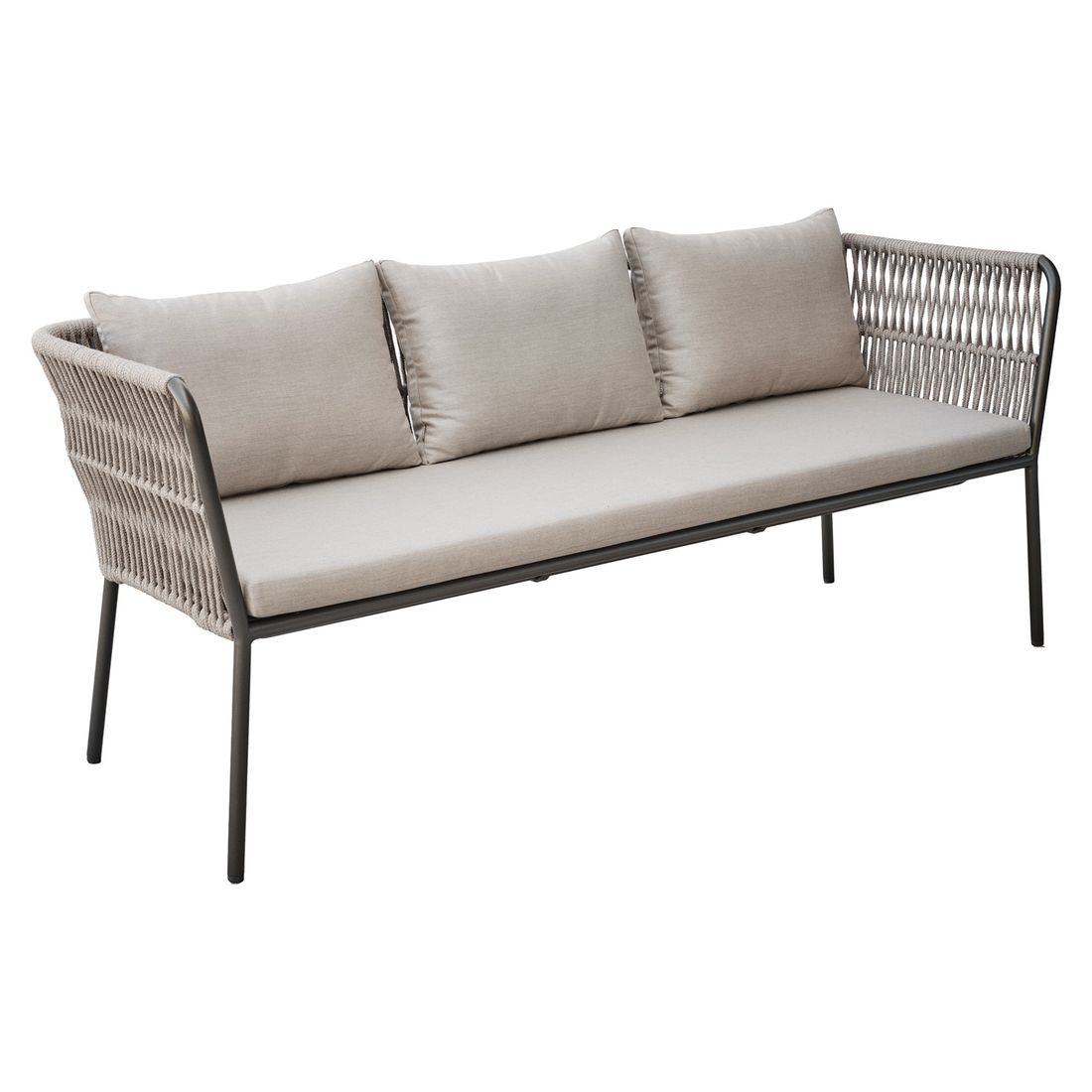 Stern Marla Dininglounge Tisch 160x90cm Aluminium/Rope/Polyacryl