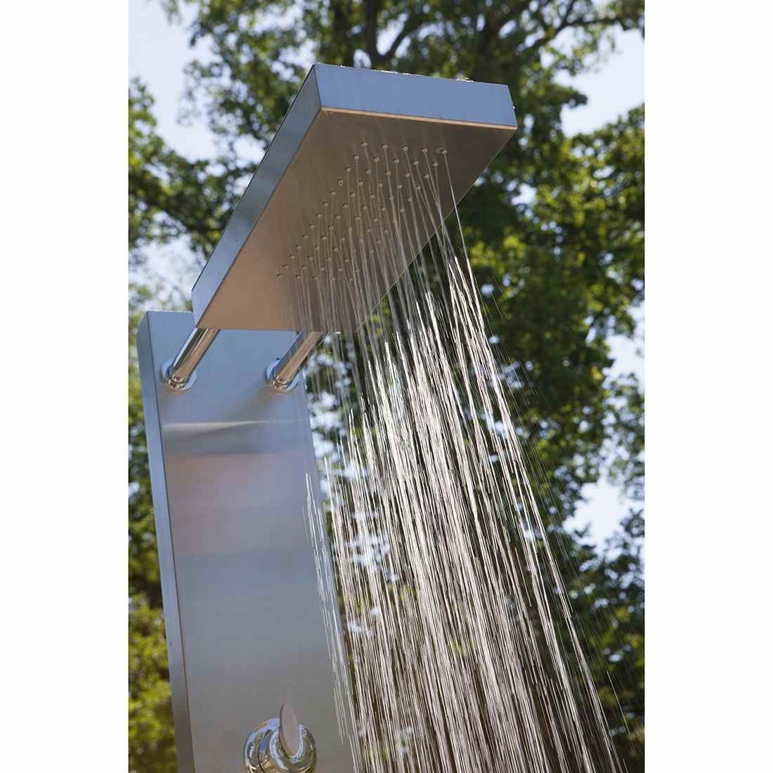 Ideal Elba Gartendusche Warmwasser Edelstahl/WPC