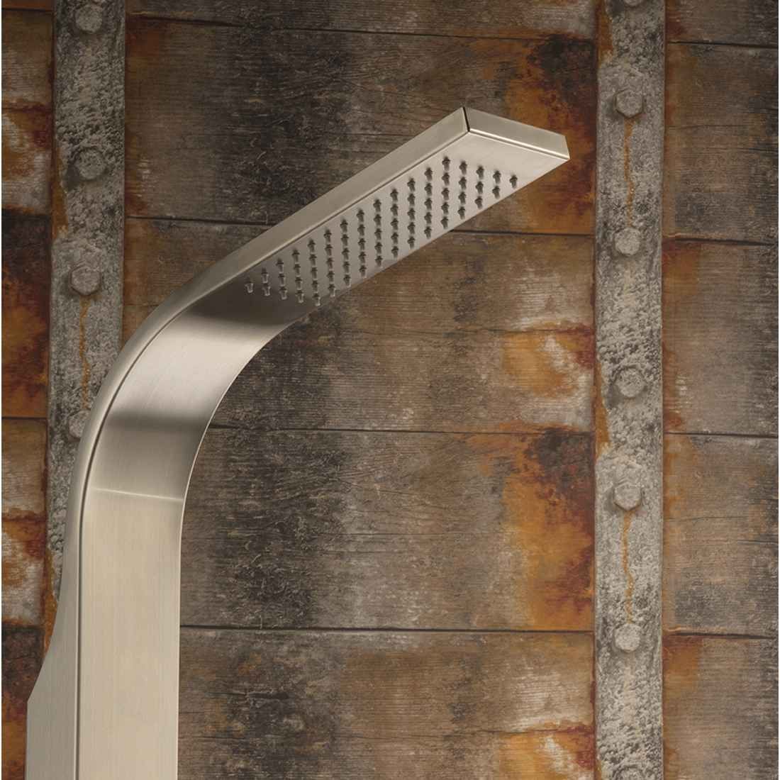 Ideal Helena Gartendusche Warmwasser Edelstahl/WPC