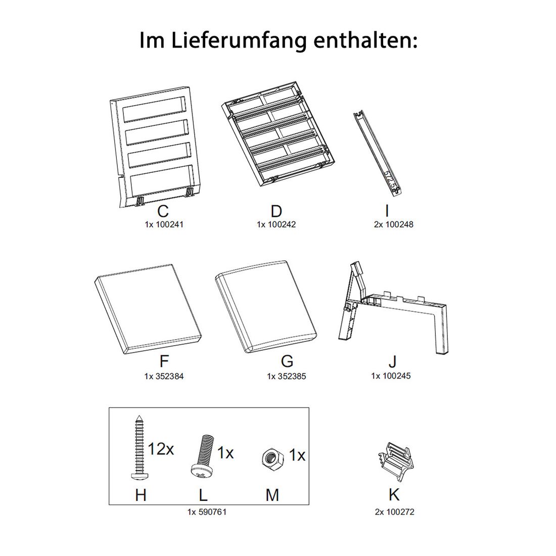 Hartman Ibiza Endmodul (Extension-Modul 1) Kunststoff/Olefin