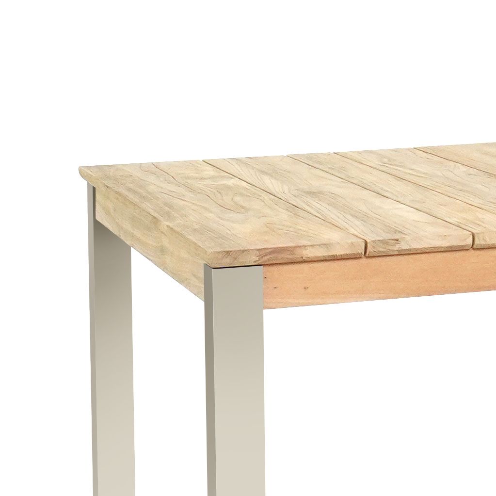 Zebra Derex Gartentisch 180x100cm Aluminium/Teak