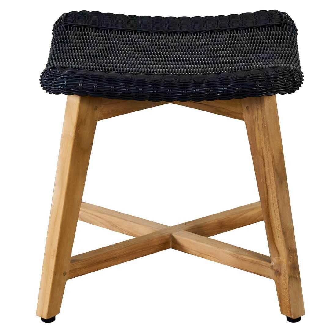 OUTLIV. Clovelly Loungesessel inkl. Hocker Teak/Polyrattan