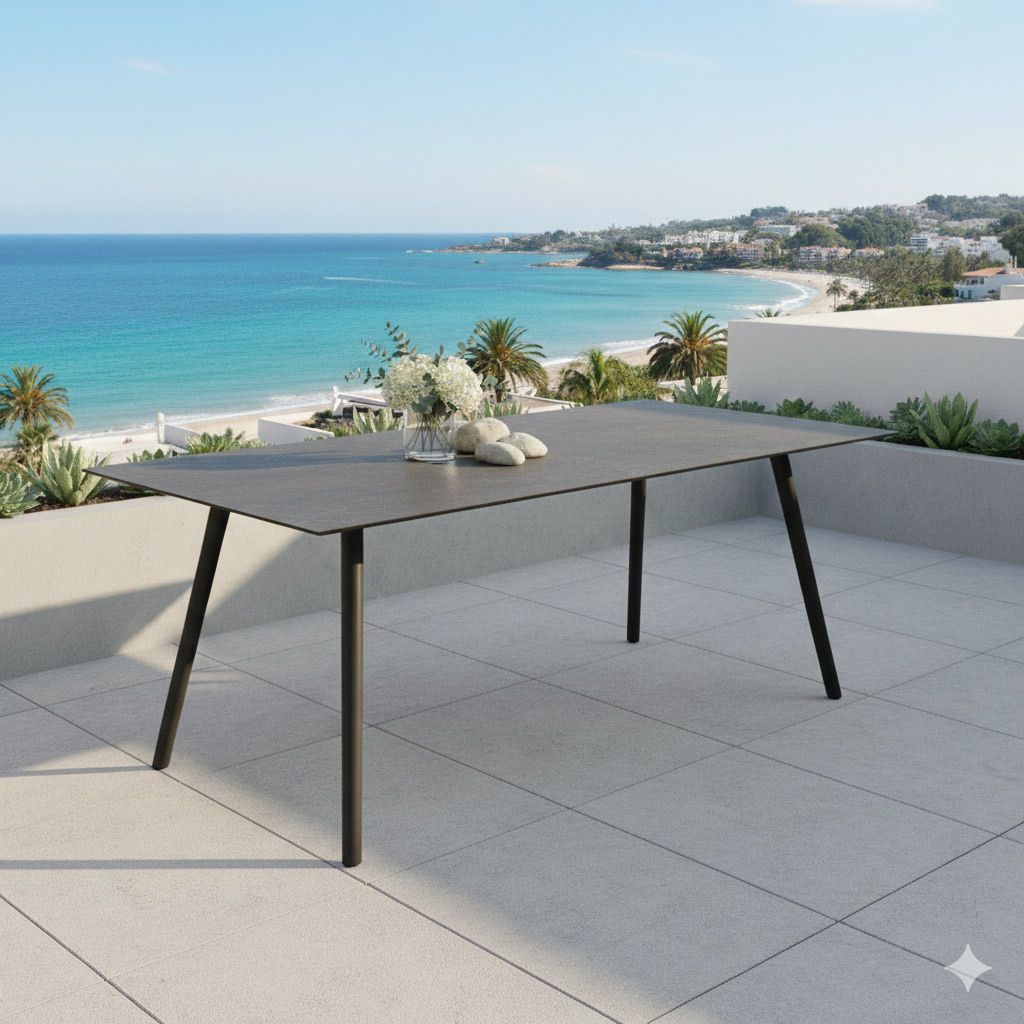 Stern Interno Gartentisch 180x100cm Aluminium/Silverstar 2.0