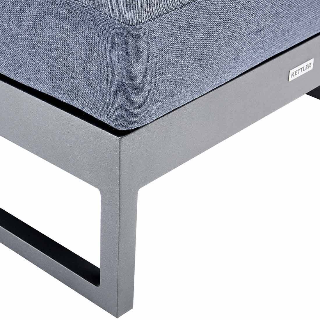 Kettler Ocean Skid Platform Loungesessel Aluminium/Agora