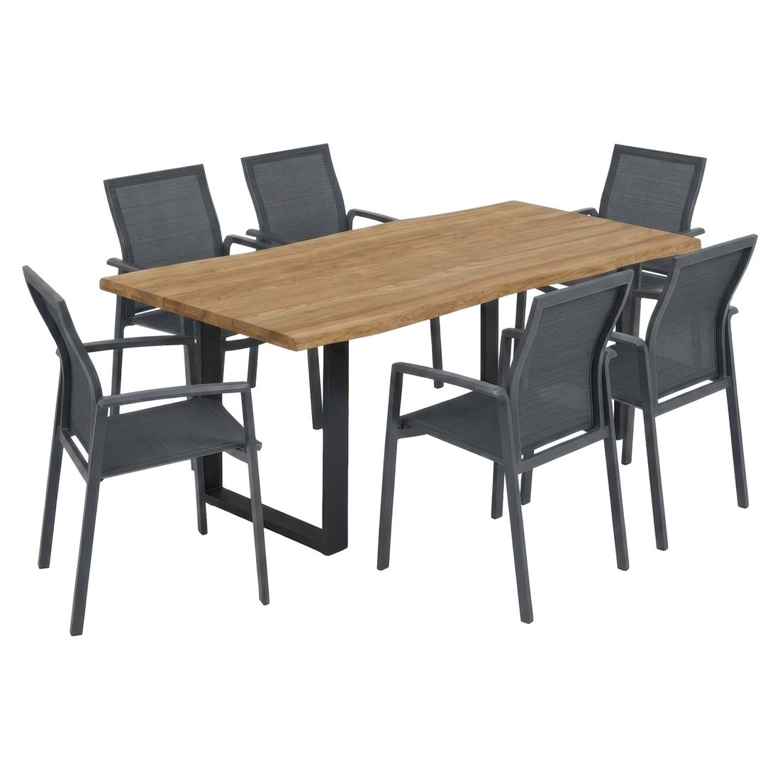 Stern Kari Gartenmöbel-Set L (6 Plätze) mit OUTLIV. Tisch 200x100 cm