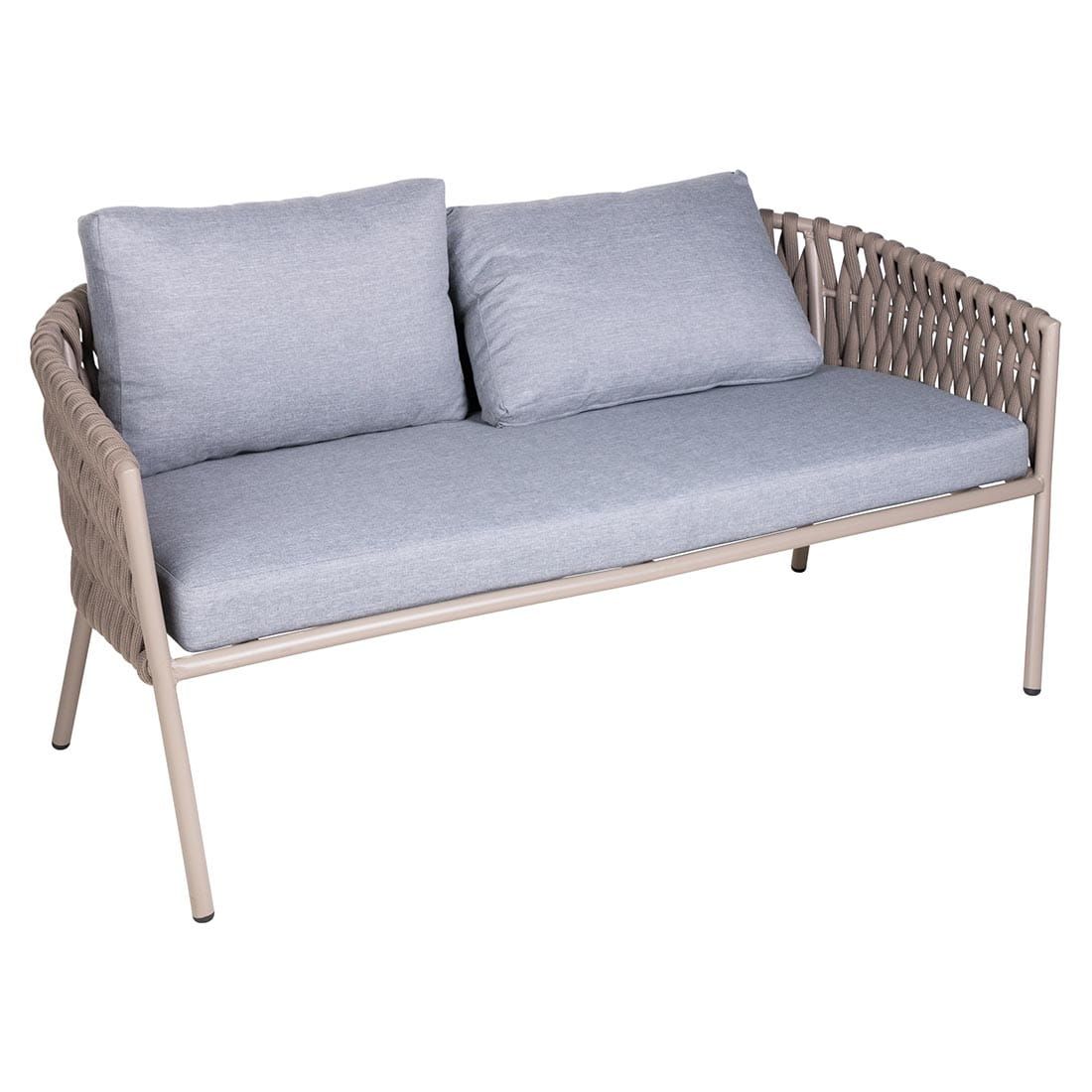 OUTLIV. Loungeset inkl. Loungetisch Stahl/Kunstfaser