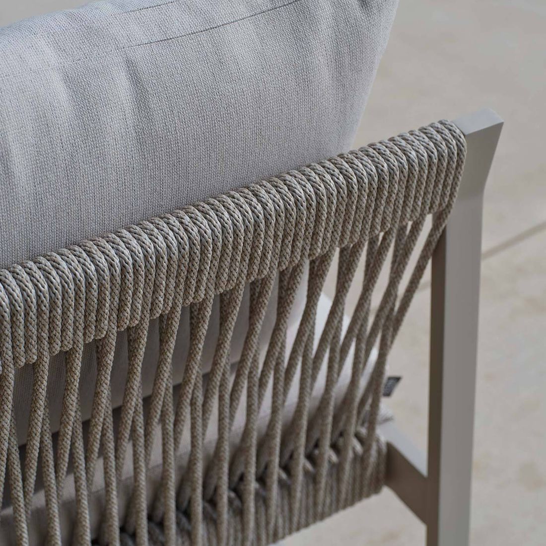 Stern Tammo Diningsofa Aluminium/Rope/Outdoorstoff