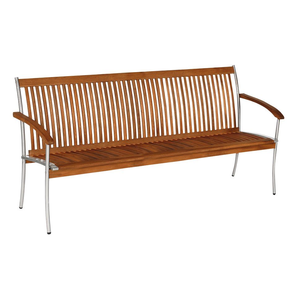 Balke SINGAPUR I Gartenbank 151cm Edelstahl/Akazie