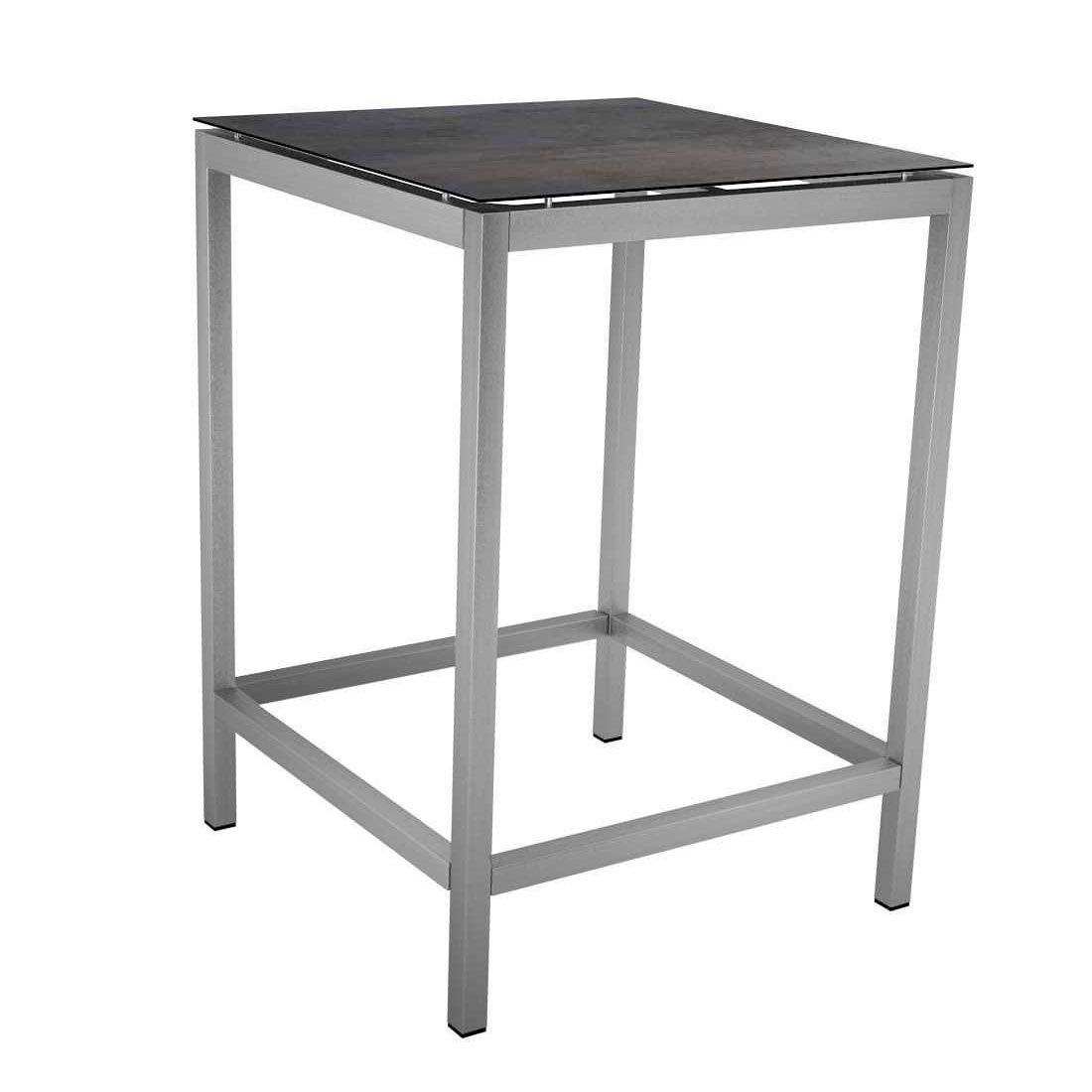 Stern Gartentisch-Gestell 80x80cm Edelstahl