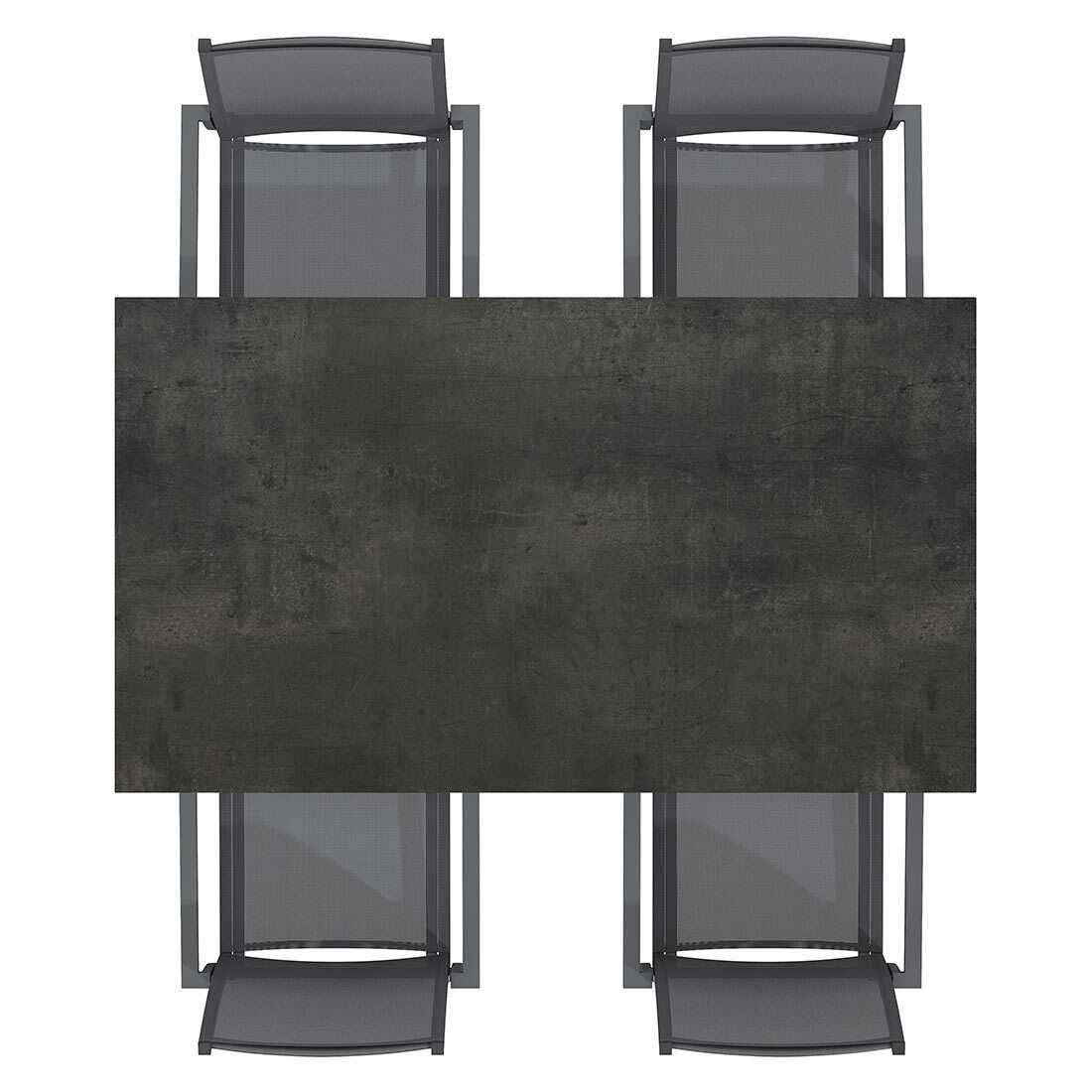OUTLIV. Kobe Gartenmöbel-Set M (4 Plätze) Tisch 160/217/267x91cm