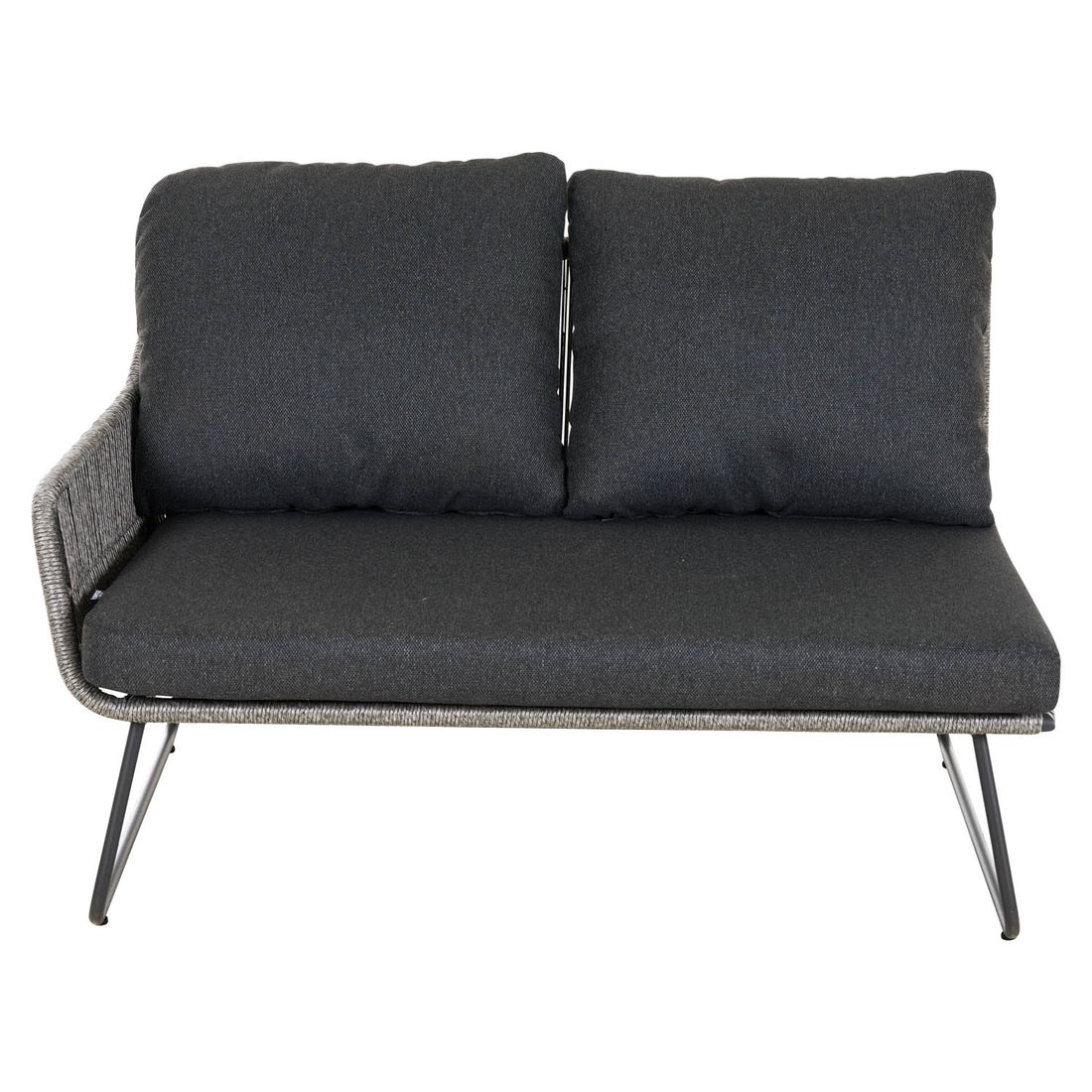 Siena Garden Kansas Ecklounge inkl. Loungetisch Aluminium/Geflecht